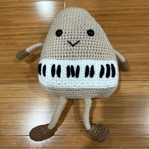 Handmade Piano Amigurumi Crochet Character New!